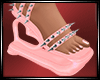 LS~latex shoes pink