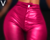 V. Leather Pants Pink