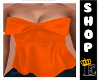 MsBow Peep Peplum ORANGE