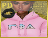 GPD| Pink Crop Hoodie