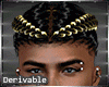 MAU/TWIN BRAIDS BLK-BLND