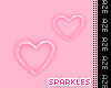 !!! Pink Hearts Sparkles