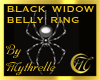 BLACK WIDOW BELLY RING
