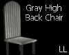 (LL)A Gray Stripe Chair