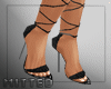 [M] Tie Up Heels Black