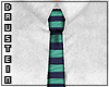 d|Green/Blue Striped Tie