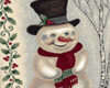 Snowman portrait