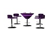 purple passion bar table