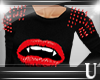 U.Spiked Sweater Red