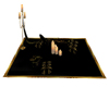 BLACK AND GOLD RUG