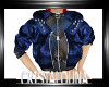 Blue holo latex jacket