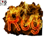Rog's 3d Flame Wall Sign