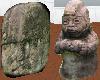 2 Olmec Aztec Statues #3