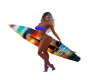 Surf Board W Poses