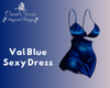 Val Blue Sexy Dress