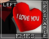 Heart Pillow Left M+F