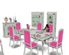 PINK N WHT DINING