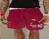 Maroon GD Painted Shorts
