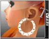 [T]WHT/GLD Bamboo Earrin