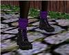 Ankle Boots w/Purple