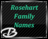 ROSEHART FAMILY NAMES VB