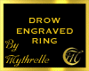 DROW ENGRAVED RING