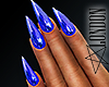 Nails: Metallic Blue