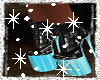 Shoes noir turquoise