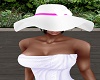 White Hat Pink Trim