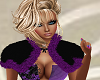 Black/Purple Fur Shrug