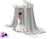 bride  white canopy tent