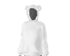 HOODIE WHITE BEAR M