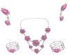 Ivy Pink 5Pc Rose Set