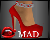 MaD REd Silver Heels