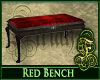 Red Velvet Bench