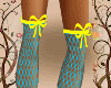 {L4} blue bow stockings
