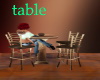 Velvet V table set