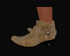 Gold Snakeskin Boots