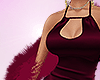.Wine Dress + Boa.