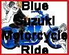 Blue Suzuki Motorcycle R