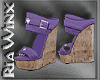 Wx:Lilac Casual Wedges