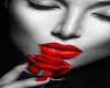 Red Lips & Rose Picture
