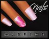 mz$|Pink Melon Gel nails