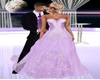 Lavendar  Wedding Gown
