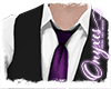 O|PurpleTie Suit Top
