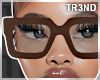 ᵀ Brown Square Glasses
