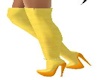 JMW~Yellow Thigh Boots