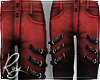 Strapped Pants Red