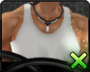 |X|White Muscle Tank
