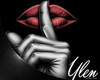 :YL: Shh Red Lips Art